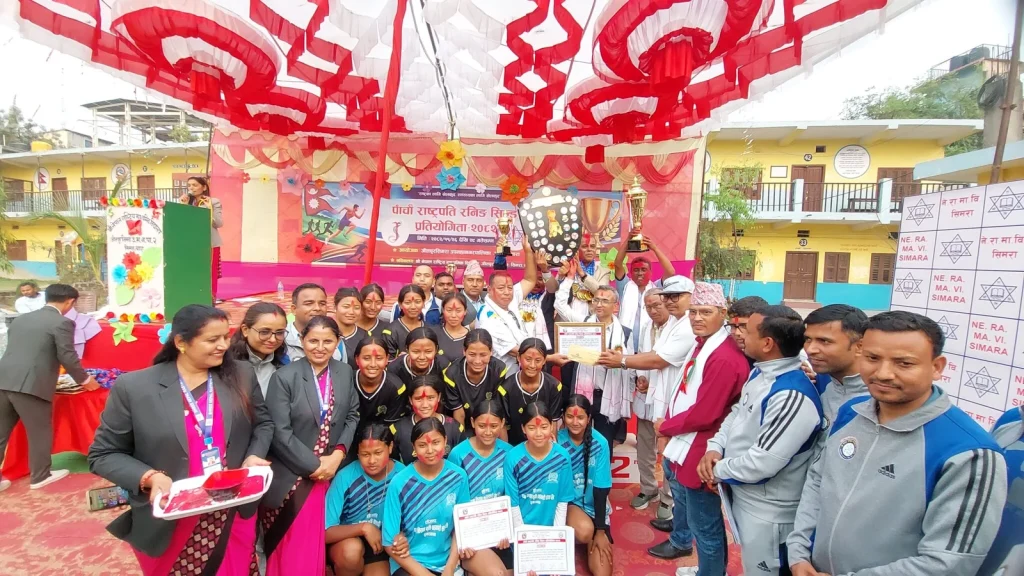 जीतपुरसिमरामा पाँचौँ राष्ट्रपति रनिङ शिल्ड भव्य सम्पन्न, डुमरवाना चौथोपटक च्याम्पियन